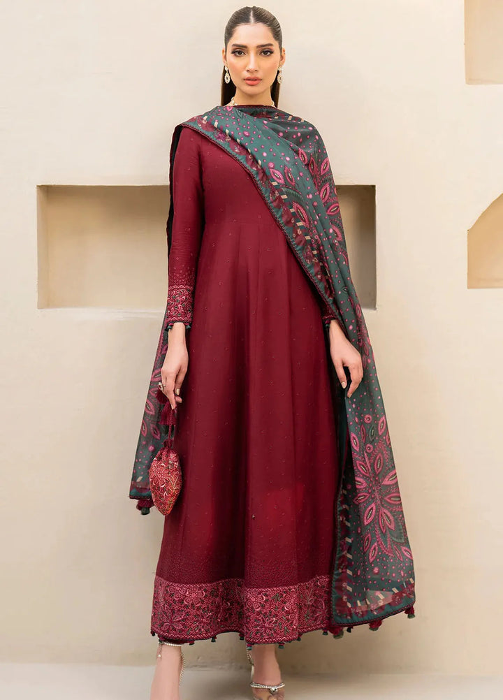 Iris By Jazmin Embroidered Lawn Suits Unstitched 3 Piece JZ24I D7 - Summer Collection