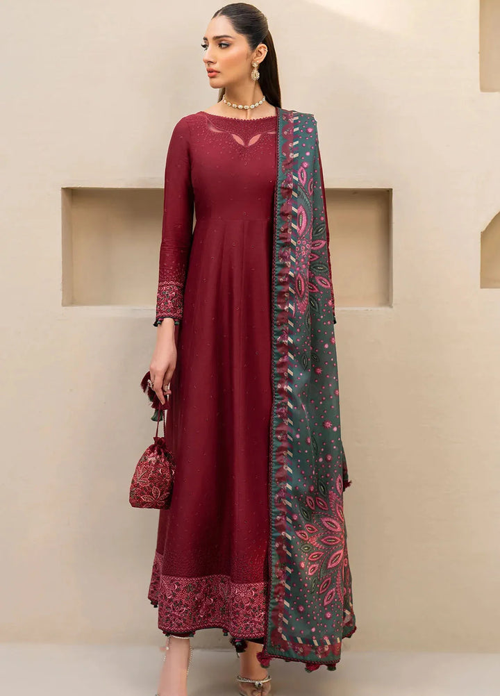 Iris By Jazmin Embroidered Lawn Suits Unstitched 3 Piece JZ24I D7 - Summer Collection