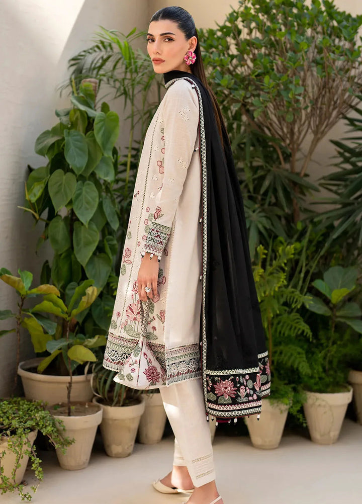 Iris By Jazmin Embroidered Lawn Suits Unstitched 3 Piece JZ24I D8 - Summer Collection