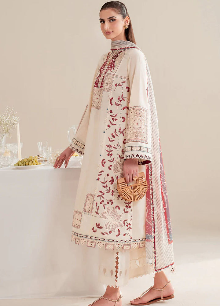 Iris by Jazmin Embroidered Lawn Suits Unstitched 3 Piece JZ25IL D-02 - Summer Collection