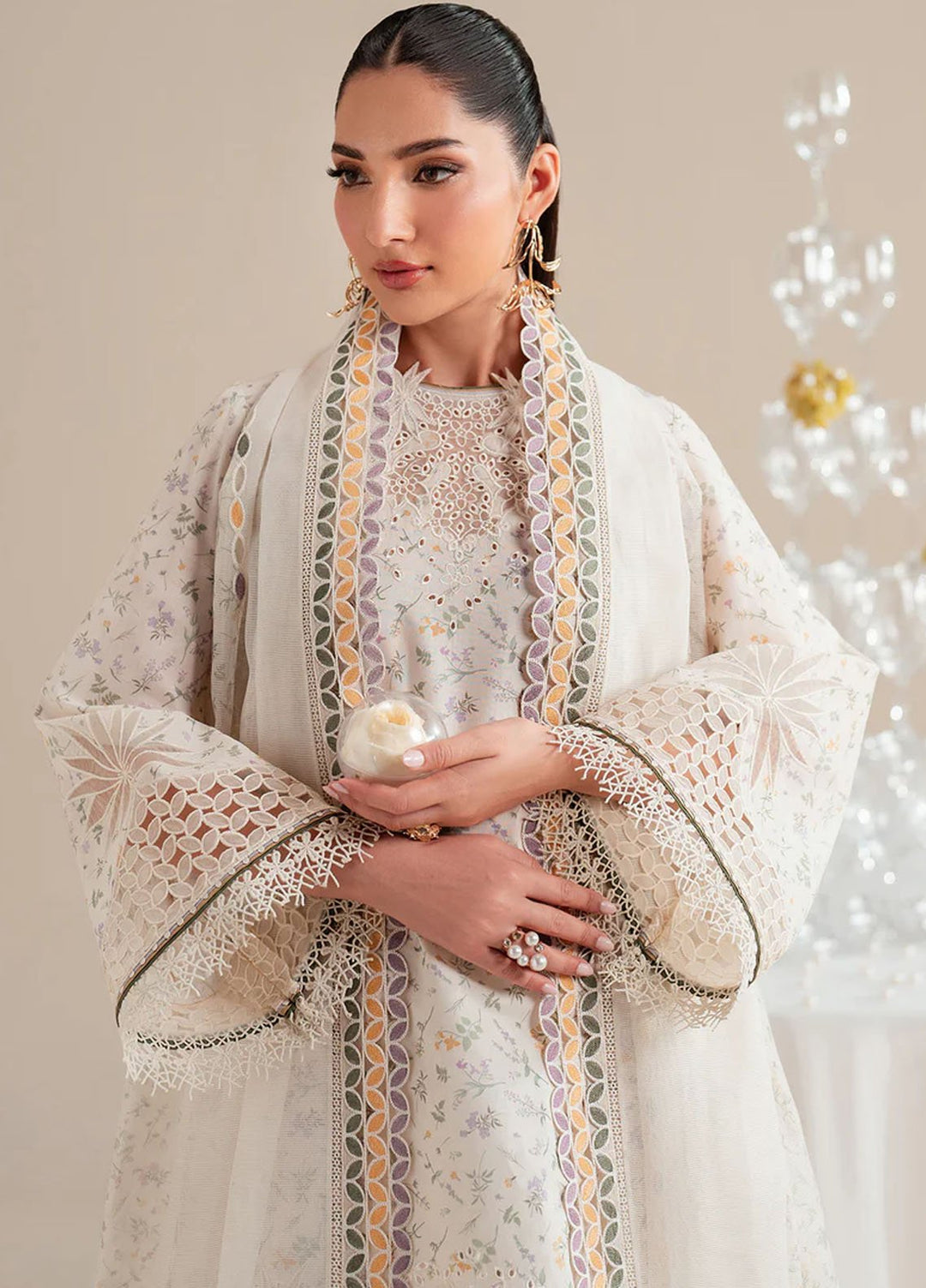 Iris by Jazmin Embroidered Lawn Suits Unstitched 3 Piece JZ25IL D-09 - Summer Collection