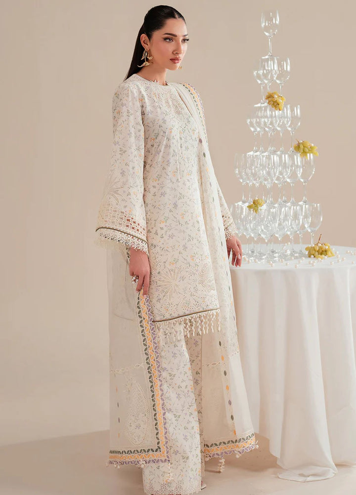 Iris by Jazmin Embroidered Lawn Suits Unstitched 3 Piece JZ25IL D-09 - Summer Collection