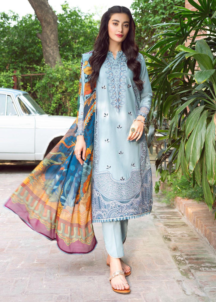 Iris By Jazmin Embroidered Lawn Suits Unstitched 3 Piece JZ23I 04 Romy - Spring / Summer Collection