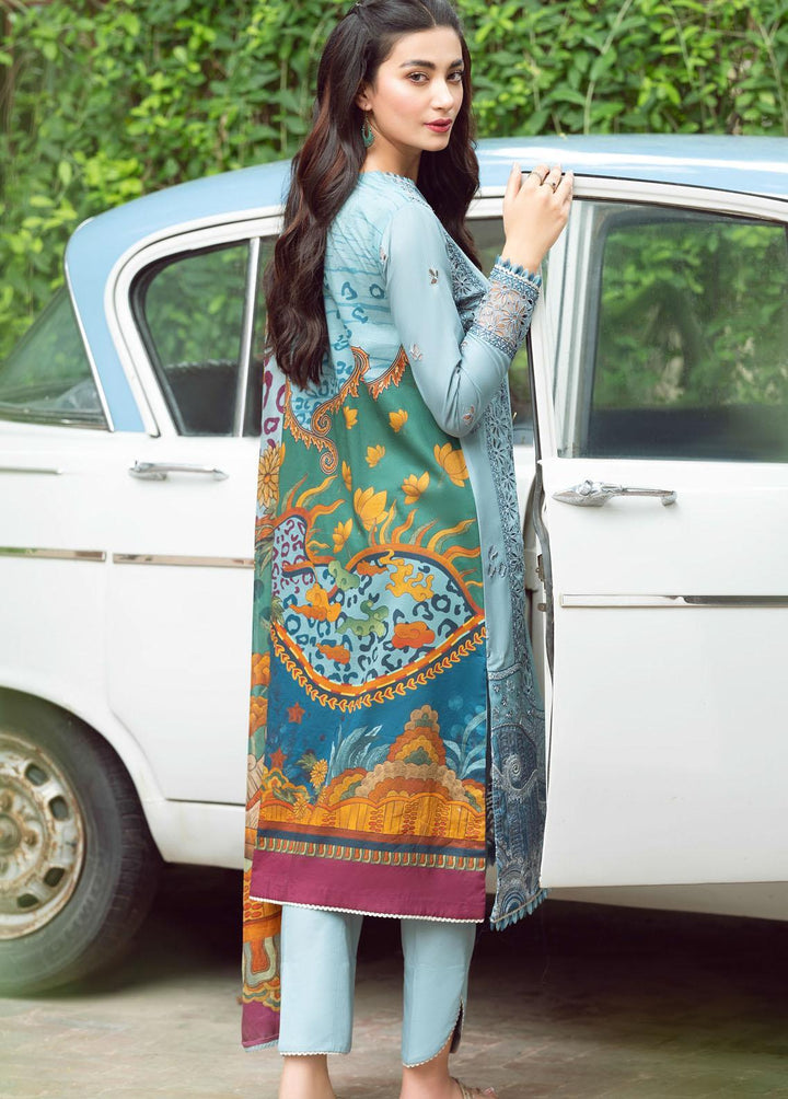 Iris By Jazmin Embroidered Lawn Suits Unstitched 3 Piece JZ23I 04 Romy - Spring / Summer Collection