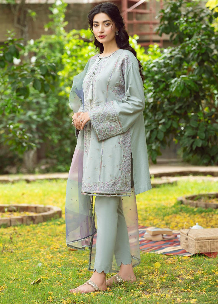 Iris By Jazmin Embroidered Lawn Suits Unstitched 3 Piece JZ23I 06 Lilium - Spring / Summer Collection