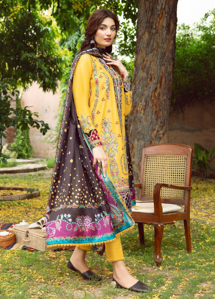 Iris By Jazmin Embroidered Lawn Suits Unstitched 3 Piece JZ23I 07 Cassia - Spring / Summer Collection