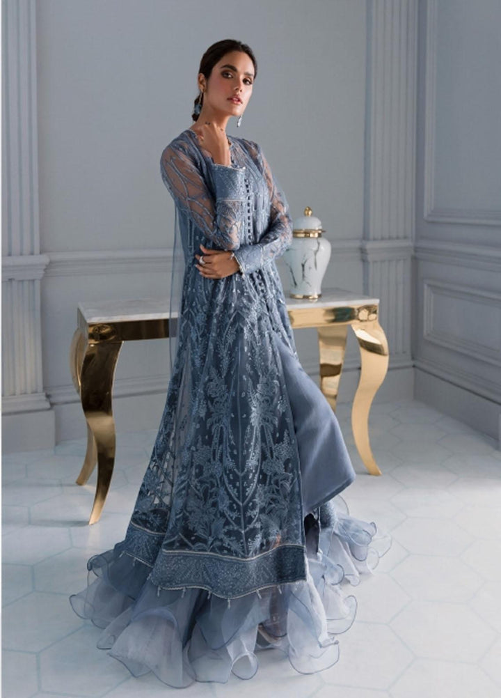 Iris by Jazmin Embroidered Net Suits Unstitched 3 Piece JZ21IRL D-10 ELSA - Formals Collection