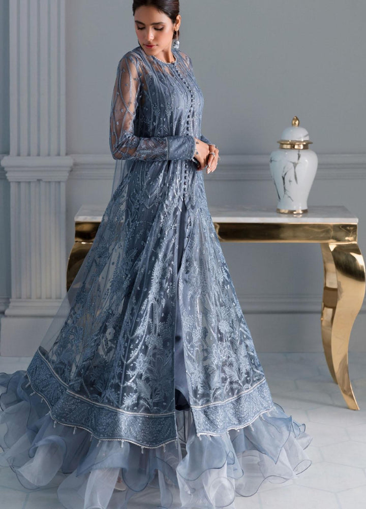 Iris by Jazmin Embroidered Net Suits Unstitched 3 Piece JZ21IRL D-10 ELSA - Formals Collection