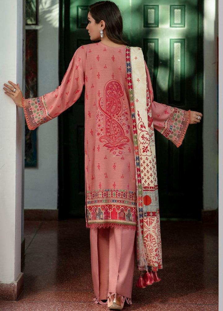 Iris by Jazmin Embroidered Viscose Slub Khaddar Suits Unstitched 3 Piece JZ21IV D2 ELINOR - Winter Collection