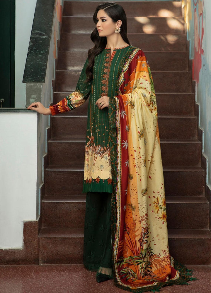 Iris by Jazmin Embroidered Viscose Slub Khaddar Suits Unstitched 3 Piece JZ21IV D4 BOTANICA - Winter Collection