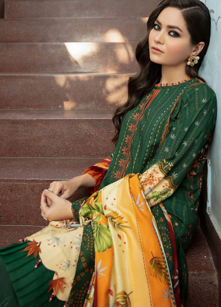 Iris by Jazmin Embroidered Viscose Slub Khaddar Suits Unstitched 3 Piece JZ21IV D4 BOTANICA - Winter Collection