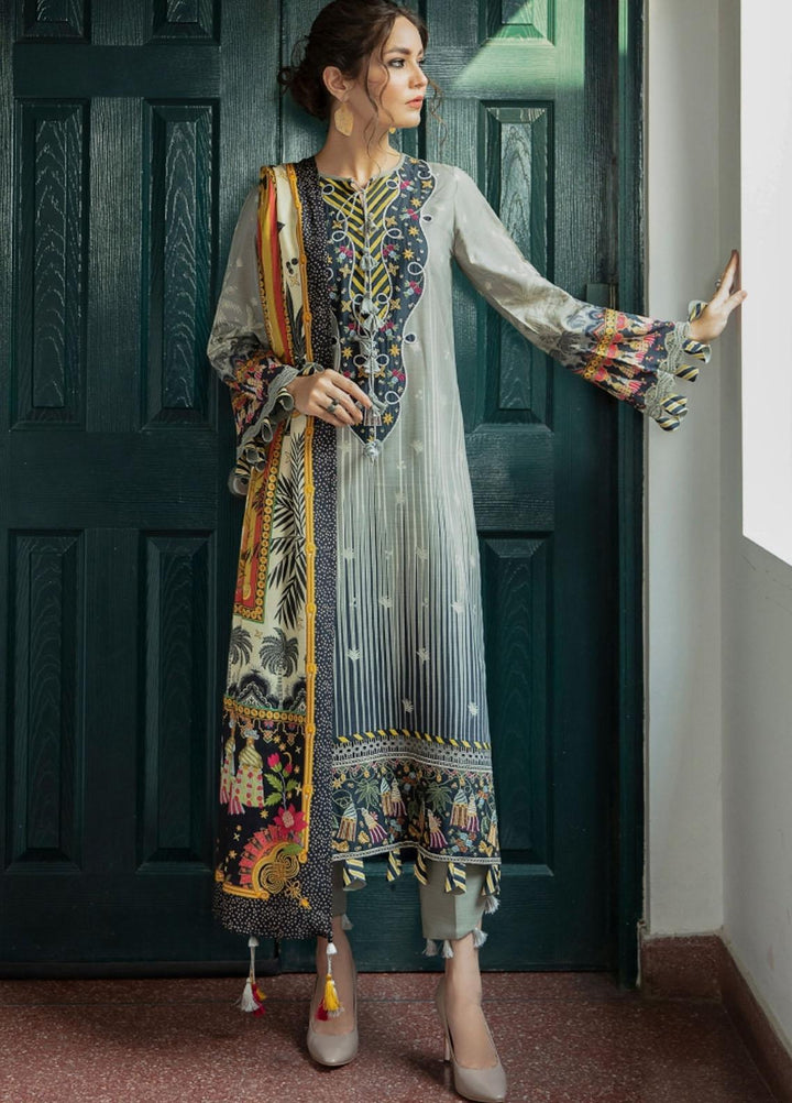 Iris by Jazmin Embroidered Viscose Slub Khaddar Suits Unstitched 3 Piece JZ21IV D6 FAIRY LIGHTS - Winter Collection