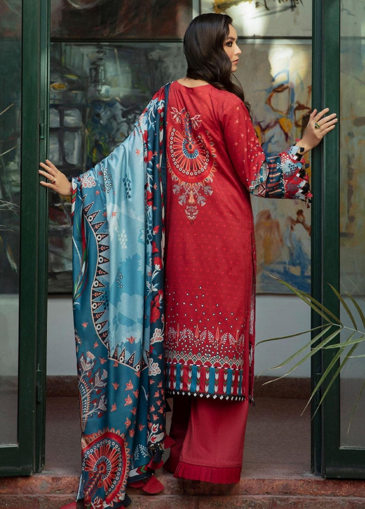 Iris by Jazmin Embroidered Viscose Slub Khaddar Suits Unstitched 3 Piece JZ21IV D7 ZEAL - Winter Collection