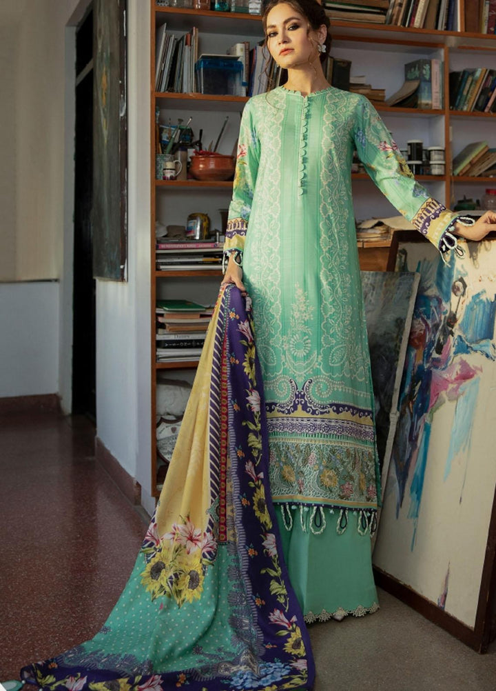 Iris by Jazmin Embroidered Viscose Slub Khaddar Suits Unstitched 3 Piece JZ21IV D8 ORPHIC - Winter Collection