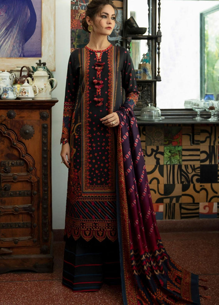 Iris by Jazmin Embroidered Viscose Slub Khaddar Suits Unstitched 3 Piece JZ21IV D9 FELURI - Winter Collection