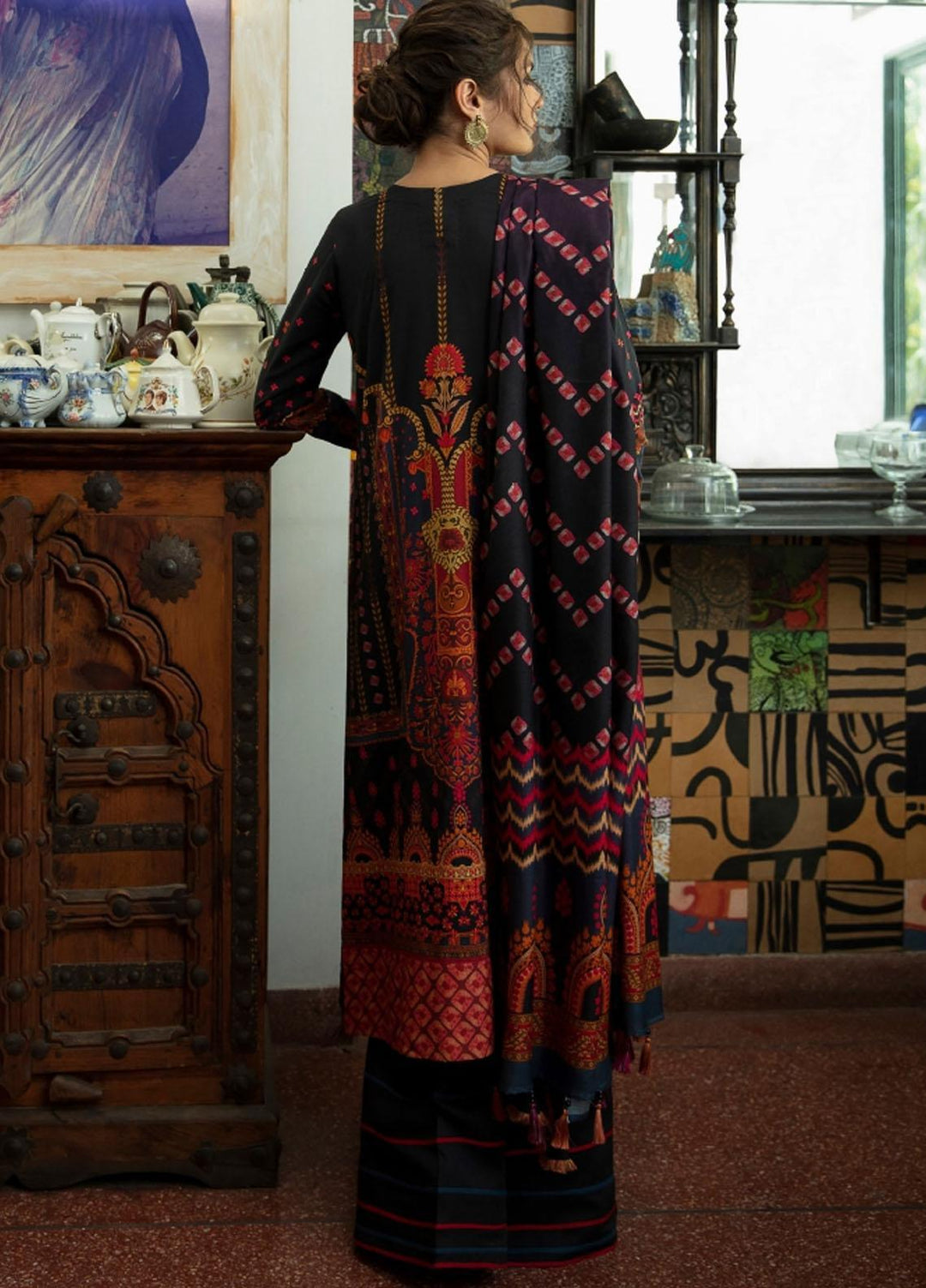 Iris by Jazmin Embroidered Viscose Slub Khaddar Suits Unstitched 3 Piece JZ21IV D9 FELURI - Winter Collection