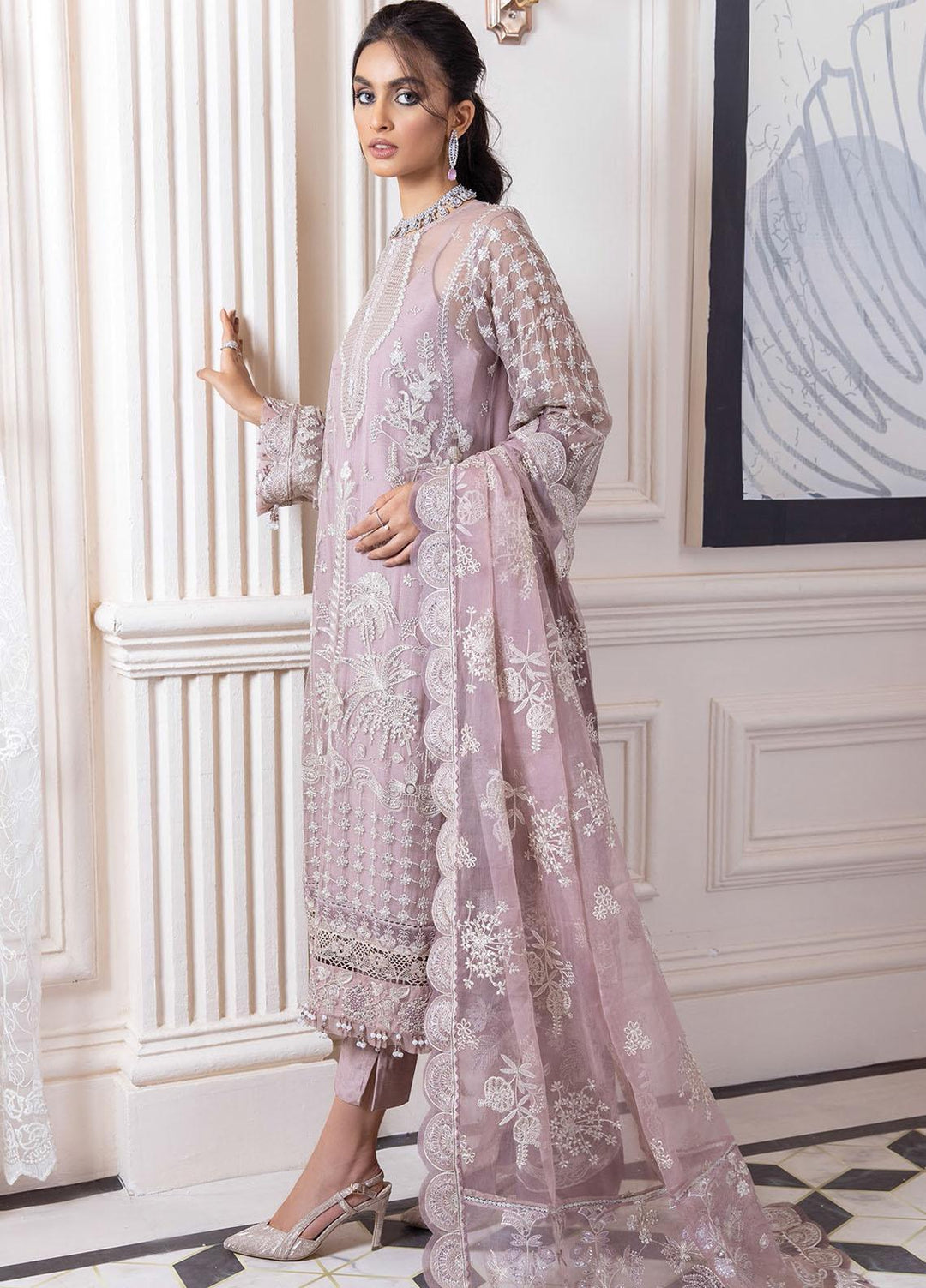 Isfahan by Xenia Formals Embroidered Chiffon Suits Unstitched 3 Piece XF21IF 04-SOPHIA - Luxury Collection