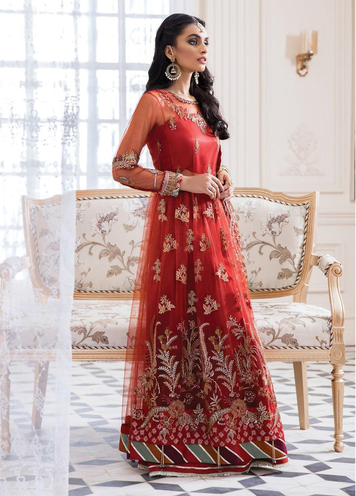 Isfahan by Xenia Formals Embroidered Net Suits Unstitched 3 Piece XF21IF 09-SEEMAL - Luxury Collection