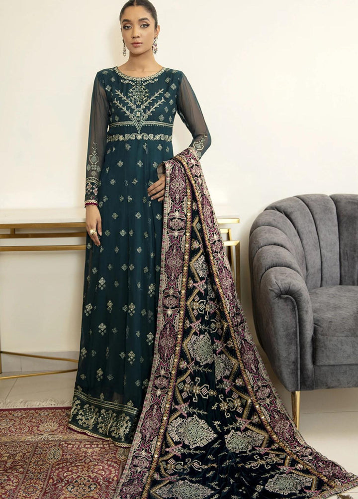 Isfahan by Xenia Formals Embroidered Chiffon Suits Unstitched 3 Piece MEHZA XFR-21-299 - Luxury Collection