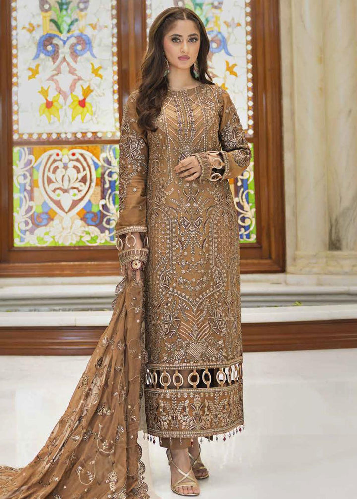 Ishq Aatish by Emaan Adeel Embroidered Chiffon Suits Unstitched 3 Piece EA23IA AT-05 - Luxury Collection