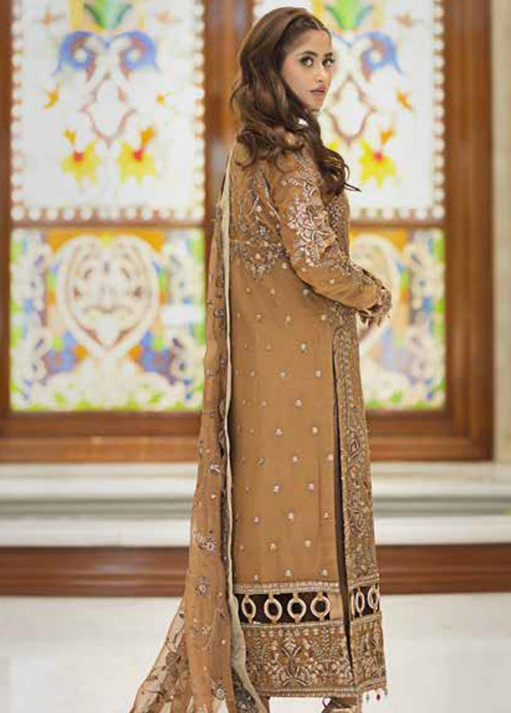 Ishq Aatish by Emaan Adeel Embroidered Chiffon Suits Unstitched 3 Piece EA23IA AT-05 - Luxury Collection