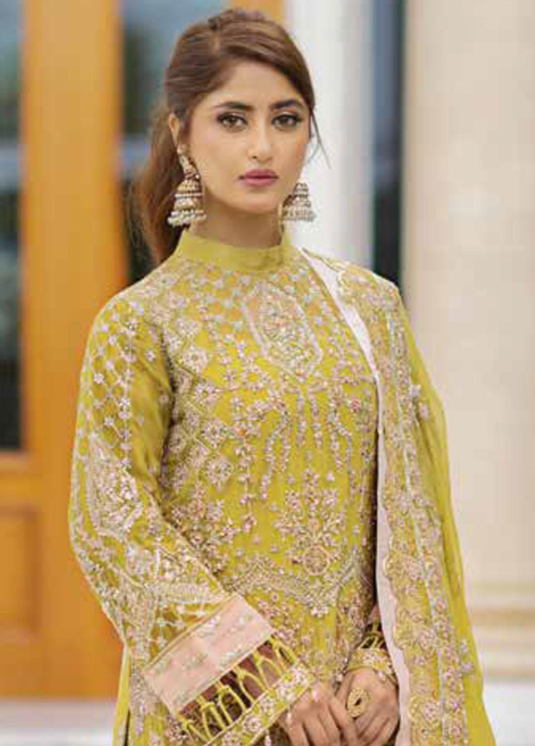 Ishq Aatish by Emaan Adeel Embroidered Chiffon Suits Unstitched 3 Piece EA23IA AT-06 - Luxury Collection