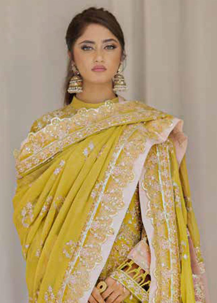 Ishq Aatish by Emaan Adeel Embroidered Chiffon Suits Unstitched 3 Piece EA23IA AT-06 - Luxury Collection