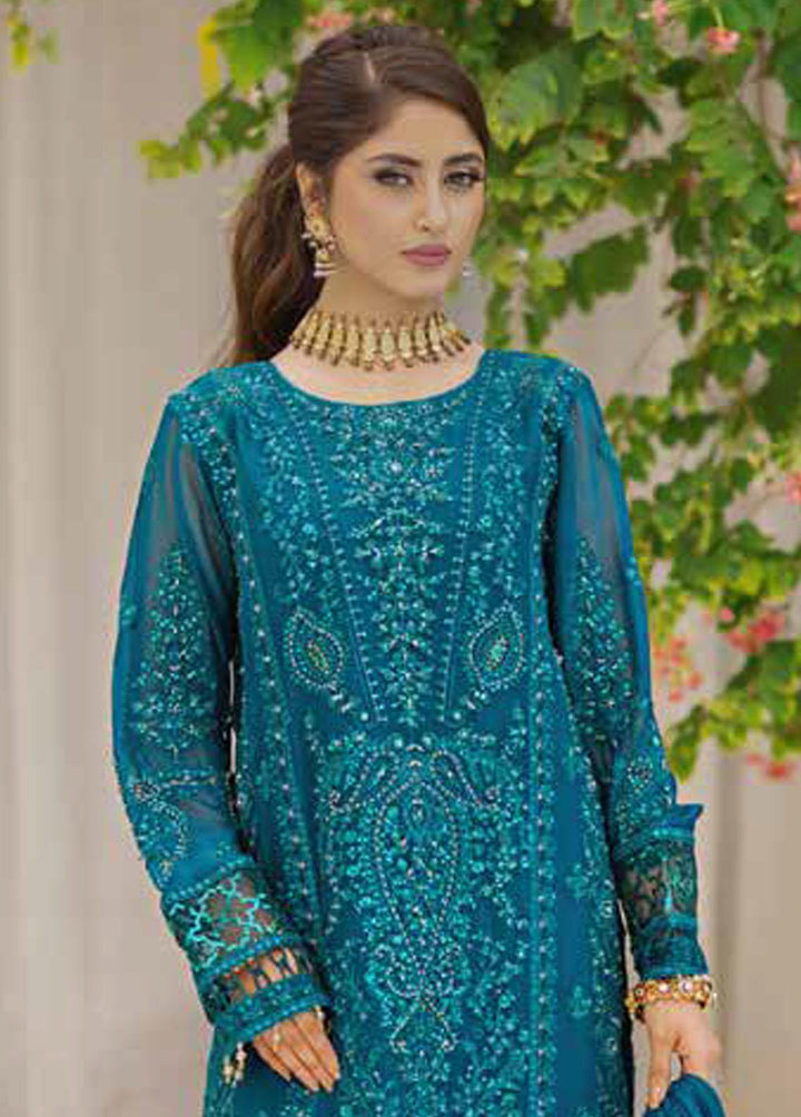 Ishq Aatish by Emaan Adeel Embroidered Chiffon Suits Unstitched 3 Piece EA23IA AT-07 - Luxury Collection