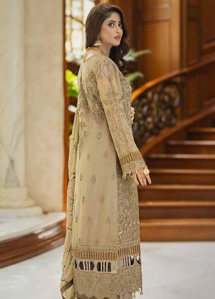 Ishq Aatish by Emaan Adeel Embroidered Chiffon Suits Unstitched 3 Piece EA23IA AT-08 - Luxury Collection