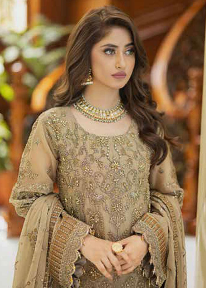 Ishq Aatish by Emaan Adeel Embroidered Chiffon Suits Unstitched 3 Piece EA23IA AT-08 - Luxury Collection