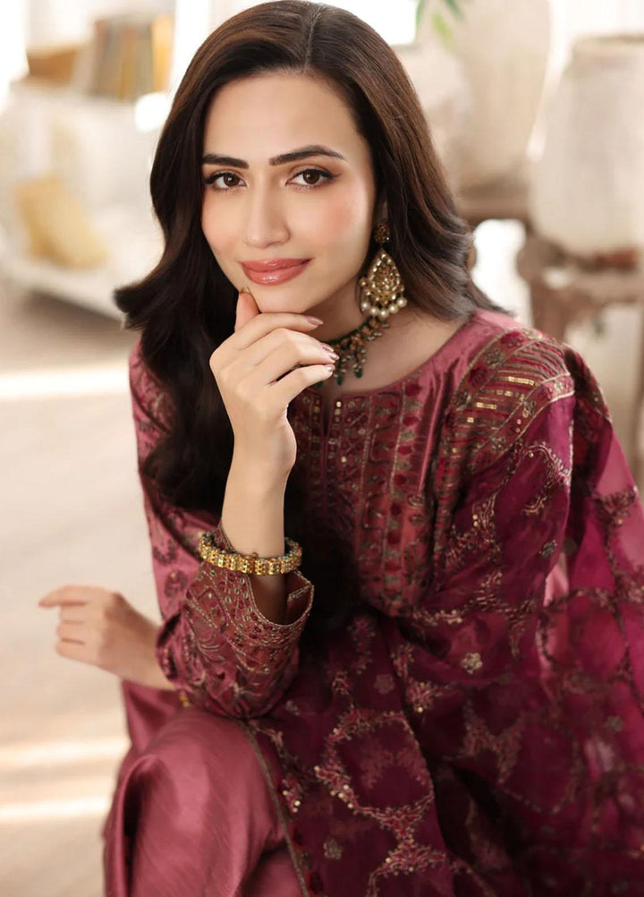 Ishq Aatish By Mohagni Embroidered Raw Silk Suits Unstitched 3 Piece MG23IA MGS-07 Resham  - Luxury Collection