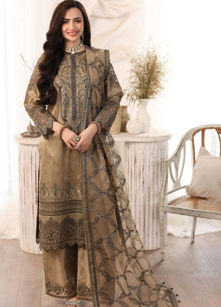 Ishq Aatish By Mohagni Embroidered Raw Silk Suits Unstitched 3 Piece MG23IA MGS-09 Eshaal - Luxury Collection