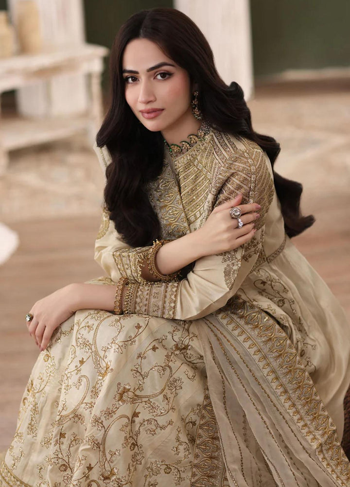 Ishq Aatish By Mohagni Embroidered Raw Silk Suits Unstitched 2 Piece MG23IA MGS-10 Nawara - Luxury Collection