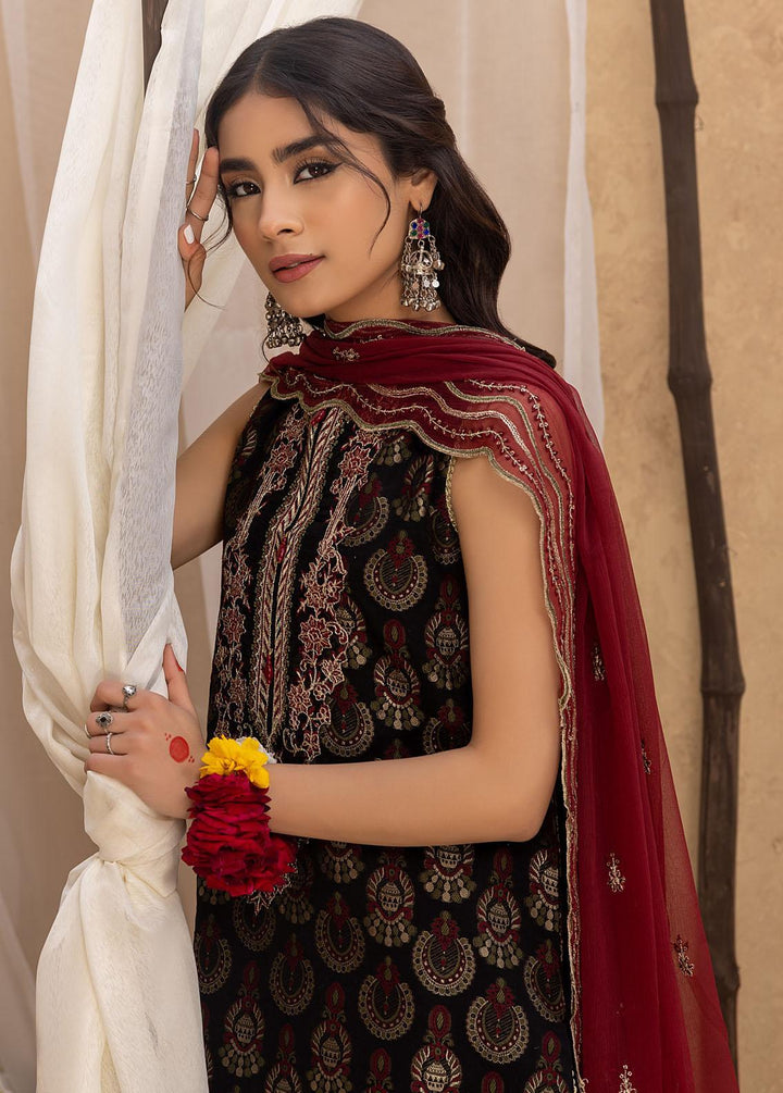 Ishq By Humdum Embroidered Jacquard Suits Unstitched 3 Piece HD24IQ D-01 - Spring Collection