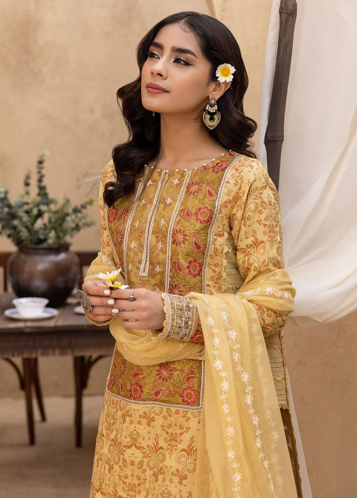 Ishq By Humdum Embroidered Jacquard Suits Unstitched 3 Piece HD24IQ D-02 - Spring Collection