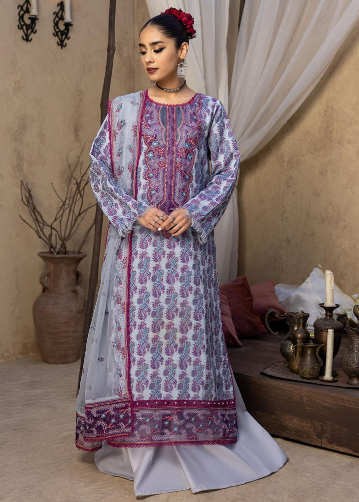 Ishq By Humdum Embroidered Jacquard Suits Unstitched 3 Piece HD24IQ D-03 - Spring Collection