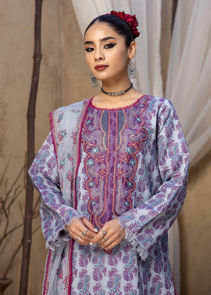 Ishq By Humdum Embroidered Jacquard Suits Unstitched 3 Piece HD24IQ D-03 - Spring Collection