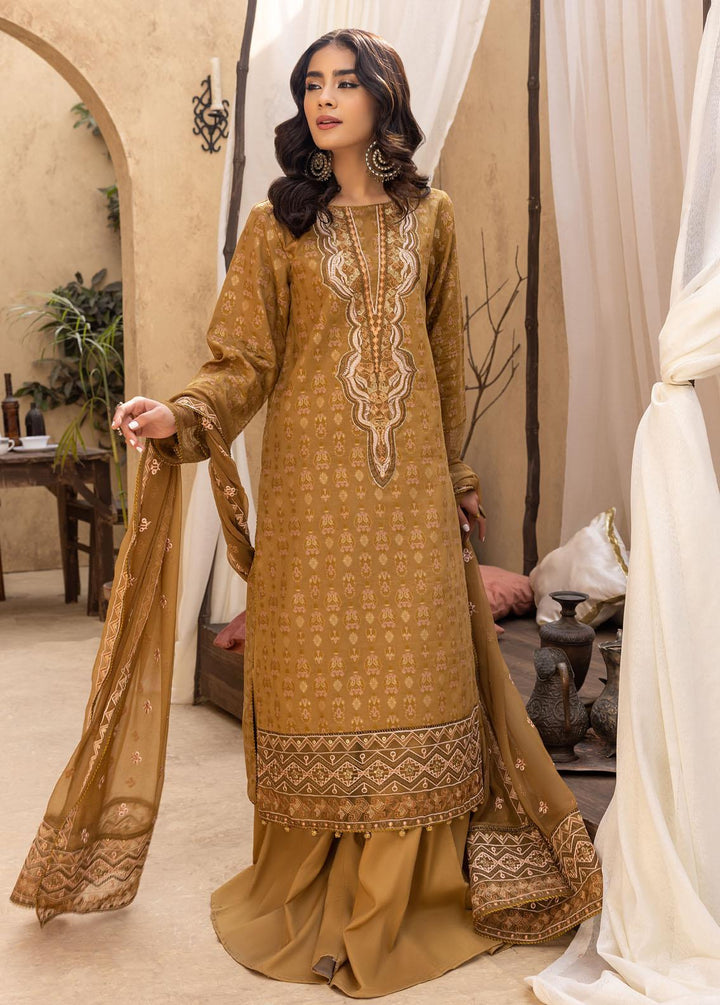Ishq By Humdum Embroidered Jacquard Suits Unstitched 3 Piece HD24IQ D-06 - Spring Collection