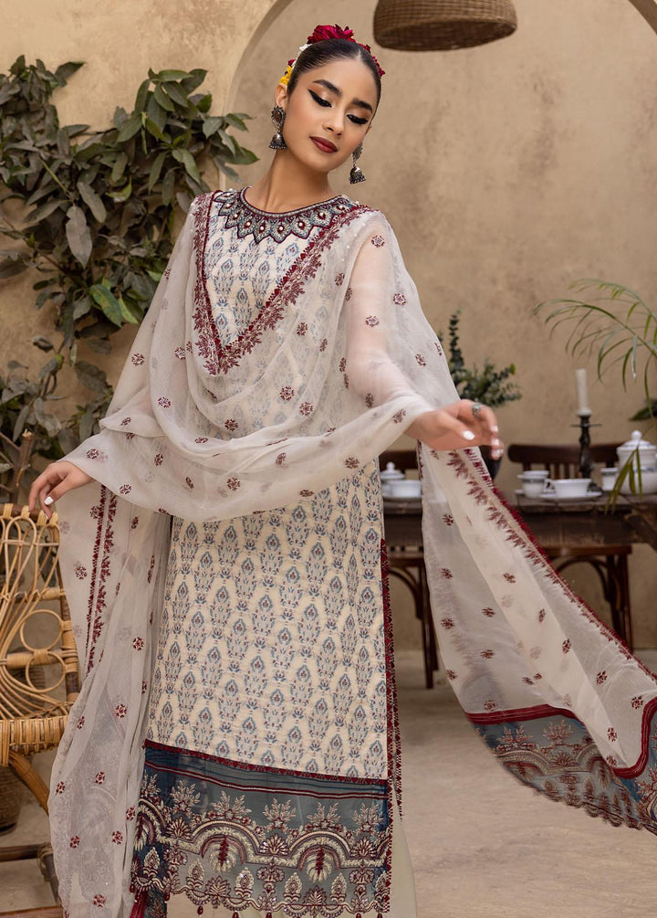 Ishq By Humdum Embroidered Jacquard Suits Unstitched 3 Piece HD24IQ D-08 - Spring Collection