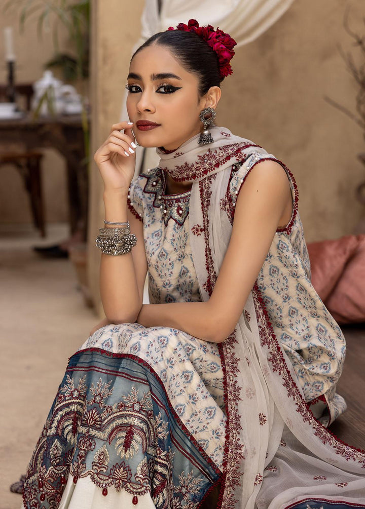 Ishq By Humdum Embroidered Jacquard Suits Unstitched 3 Piece HD24IQ D-08 - Spring Collection