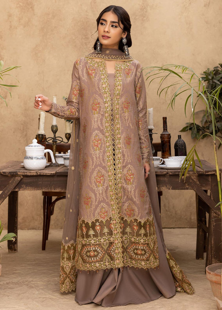 Ishq By Humdum Embroidered Jacquard Suits Unstitched 3 Piece HD24IQ D-09 - Spring Collection