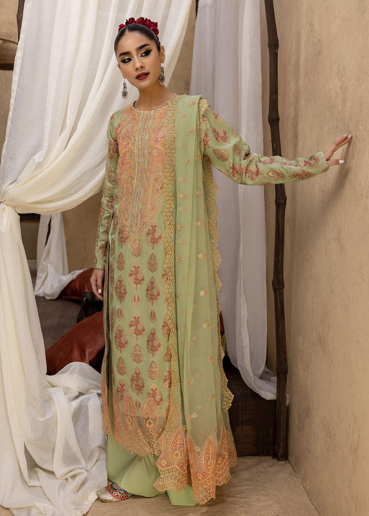 Ishq By Humdum Embroidered Jacquard Suits Unstitched 3 Piece HD24IQ D-10 - Spring Collection