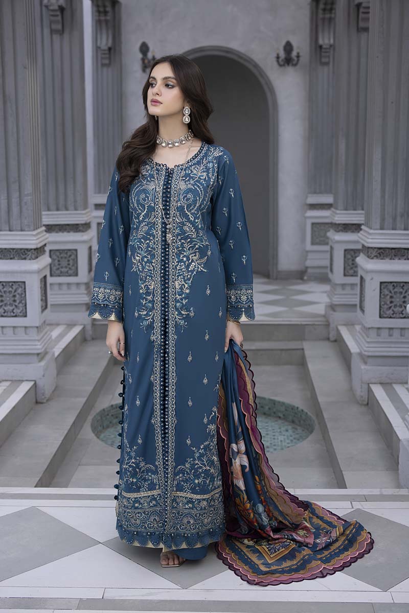 Husn E Adaa by Maham Sultan Unstitched Embroidered Lawn 3 Piece Suit MS26UHA Ishqiya - Lawn Collection