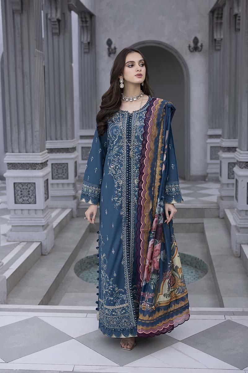 Husn E Adaa by Maham Sultan Unstitched Embroidered Lawn 3 Piece Suit MS26UHA Ishqiya - Lawn Collection