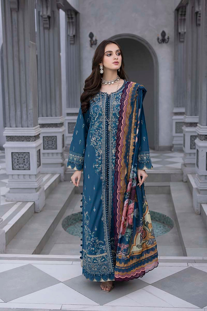 Husn E Adaa by Maham Sultan Unstitched Embroidered Lawn 3 Piece Suit MS26UHA Ishqiya - Lawn Collection