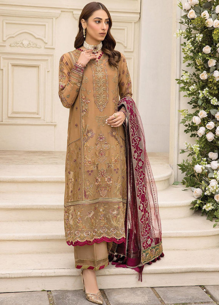 Ishya By Xenia Formals Embroidered Chiffon Suits Unstitched 3 Piece XE23I Hikmat - Luxury Collection