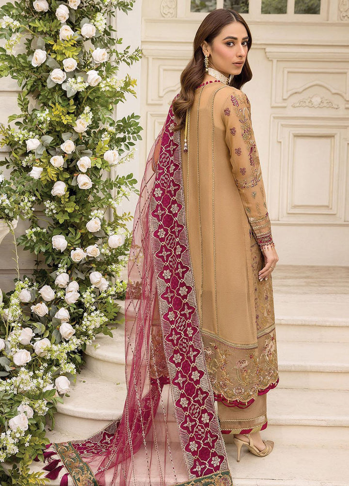 Ishya By Xenia Formals Embroidered Chiffon Suits Unstitched 3 Piece XE23I Hikmat - Luxury Collection