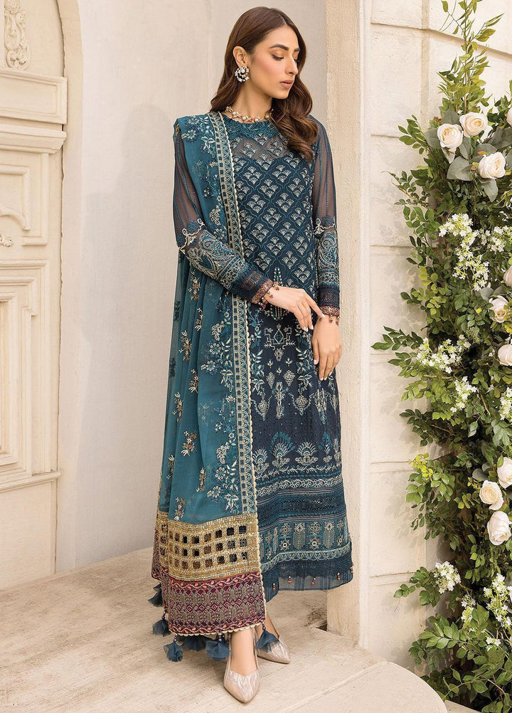 Ishya By Xenia Formals Embroidered Chiffon Suits Unstitched 3 Piece XE23I Famiya - Luxury Collection