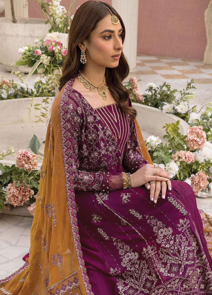 Ishya By Xenia Formals Embroidered Chiffon Suits Unstitched 3 Piece XE23I Feeza - Luxury Collection