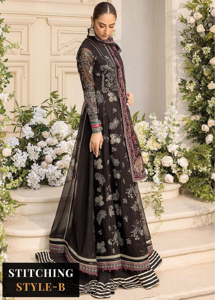 Ishya By Xenia Formals Embroidered Chiffon Suits Unstitched 3 Piece XE23I Hessa - Luxury Collection